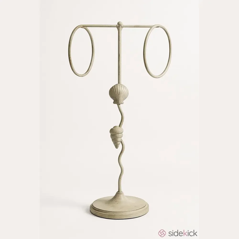 Vintage Sea Shell Towel Holder